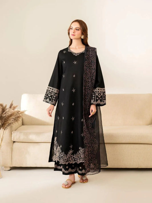 HIT CODE 3Pcs Unstitched Embroidered Suit